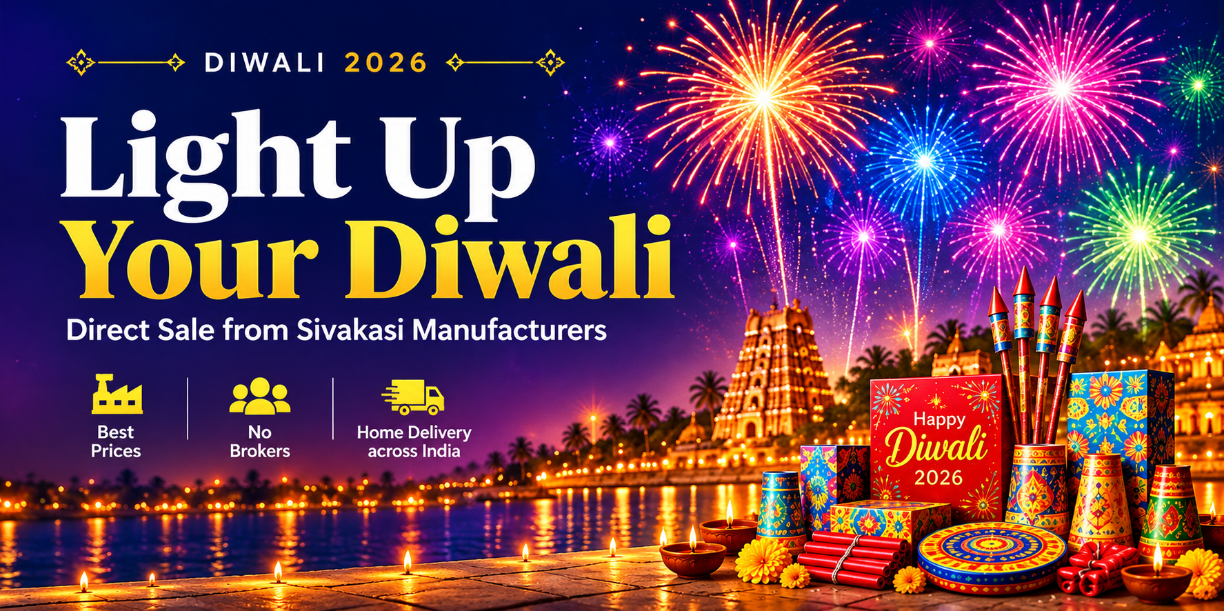 Light Up Your Diwali 2026 — Direct Sale from Sivakasi Manufacturers