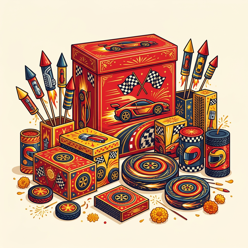 Cars gift pack — illustrative assortment